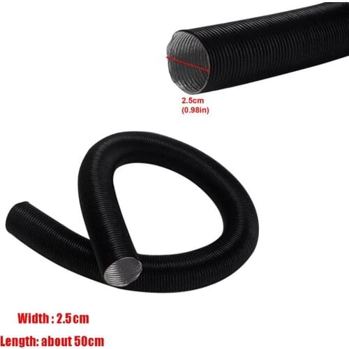 25mm Car Air Intake Filter Heat Resistance Silencer Combustion Air Pipe Ducting Pipe Clamps Muffler For Diesel Parking Heater