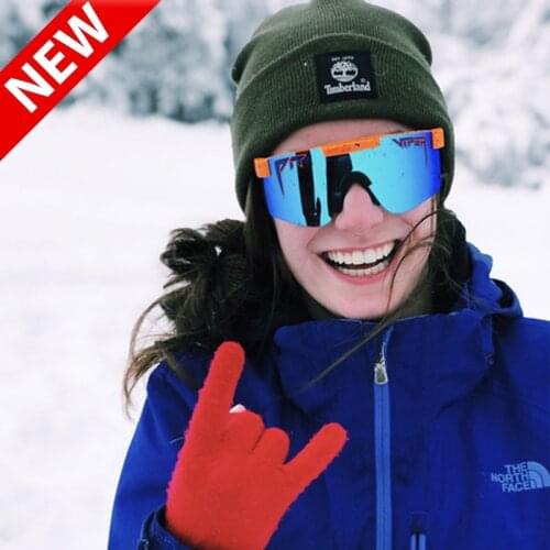 Pit viper High Quality Polarized Sunglasses Flat Top Windpro of Sport Fashion Eyewear TR90 Silver Frame Mirrored Lens Sun Glass