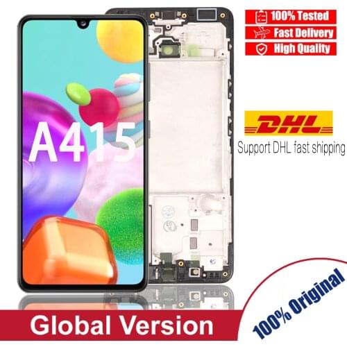6.1" New Super AMOLED For Samsung Galaxy A41 SM-A415F A415 LCD Display Touch Screen Digitizer Assembly Replacement Parts