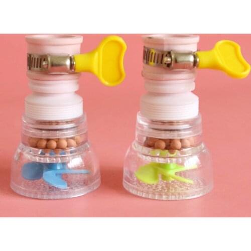 2Pcs Home Kitchen Water Filter Water System for All Home Shower Filter Eliminates Chlorine Nozzle for Faucet Active Coal Fixture