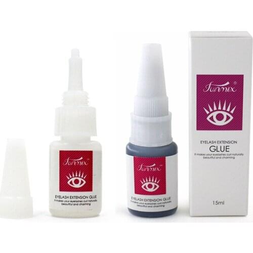 15ml Eyelash Glue Fast Drying False Eyelash Grafting Glue Long Lasting Clear Black False Eyelash Extension Grafting Glue