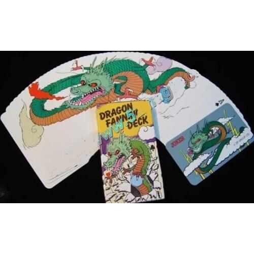 2pcs/Lot Manipulation 4 Color Dragon Fanning Deck - Magic Trick, Stage Magic Props, Mentalism,Card,Close Up,Comedy,Magia Toys