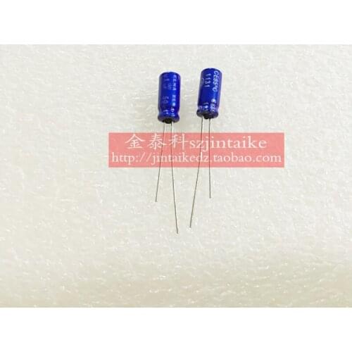 2020 hot sale 30PCS/50PCS Imported audio capacitor 50V1UF 5X11 RE3 blue robe for electrolysis 85 degrees ELNA free shipping