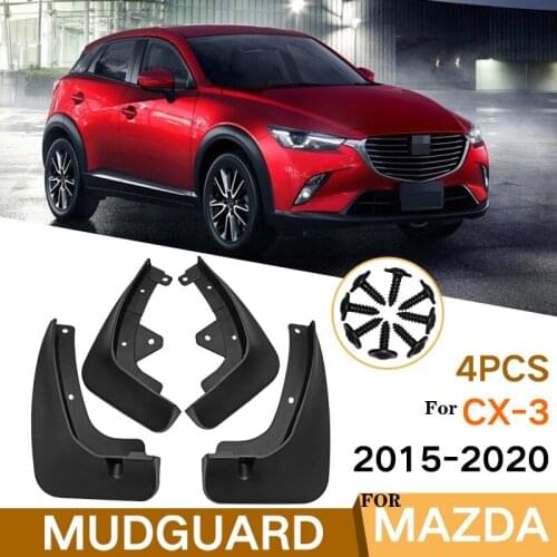 4 PCS Mudflap For MAZDA CX-3 2015-2020 Front Rear Car Fender Mud Flaps Guard Splash Flap Mudguards Accessories