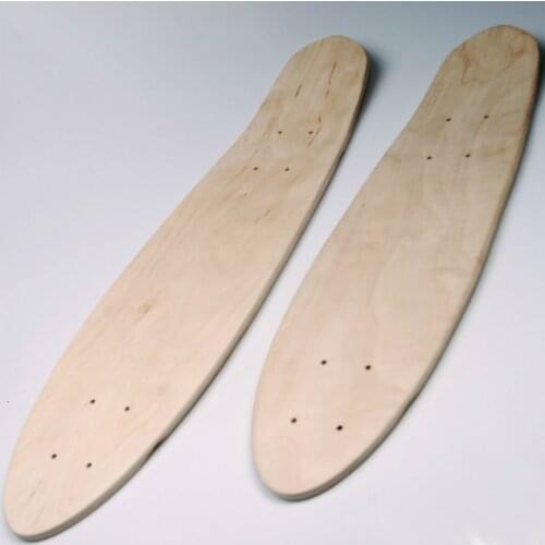 60/68cm Mini Cruiser Fish Skateboard Deck Maple Professional Fish Board Four Wheels Single Rocker 7-layer DIY Skate Board Deck