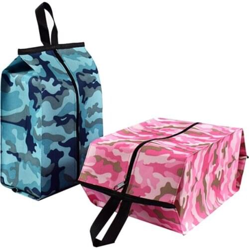 600D Cattle Static Cloth Printed Flower Organizer Travel Bag For Shoes Zipper Waterproof Women Storage Bags Foldable Hunting Bag