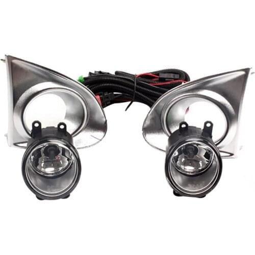 Car LED Fog Lights Driving Lamp Front Bumper Lamps+Wiring+Switch for Toyota Corolla Axio 2013 2014 2015 Accessories