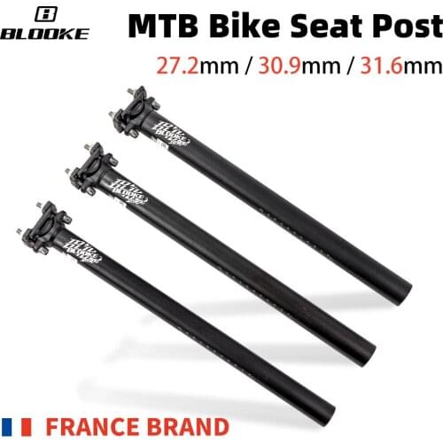 BLOOKE MTB Bicycle Seatpost 27.2mm 30.9mm 31.6mm Aluminum 400mm Seat Post Superlight Tube Mountain Bike Cycling Parts