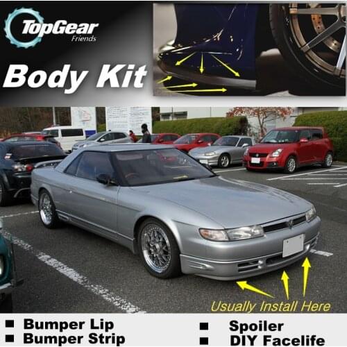For Mazda Cosmo RX-5 JC 1990~1996 Bumper Lip / Front Spoiler Deflector For Car Tuning / Body Kit / Strip Skirt