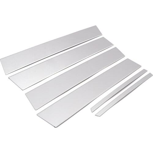 For Toyota Corolla 2014-2018 Stainless Window Center Pillar Post Cover Trim 6pcs