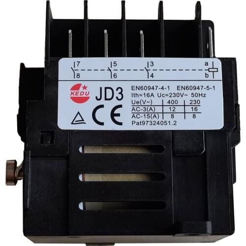 JD3, JD4 electromagnetic relay,electromechanical relay with power failure and undervoltage protection function,16A 230V 400V