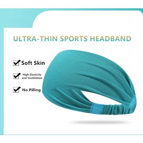 Hot Sell Ultra-Thin Sports Headband Men Women Running Fast Dry Headband Yoga Hair Band Outdoor Cycling Sweat Absorbing Headband
