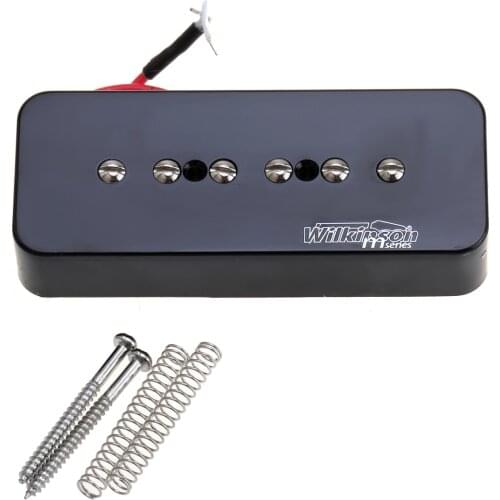 Wilkinson M Series Alnico 5 P90 Soapbar Neck Pickup for Les Paul/ SG Electric Guitar, Black