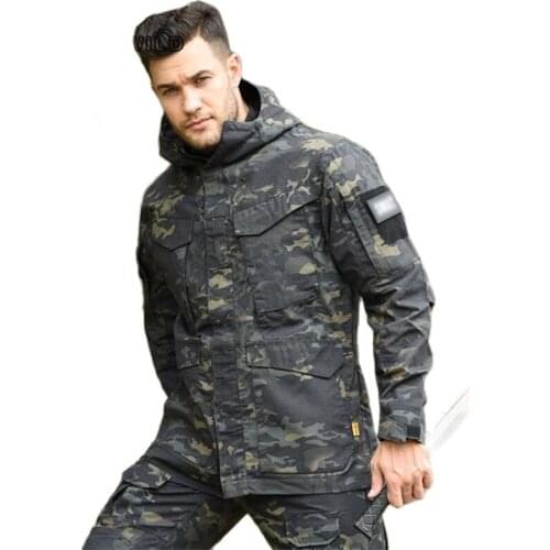HANWILD Mens Camouflage Hoodies