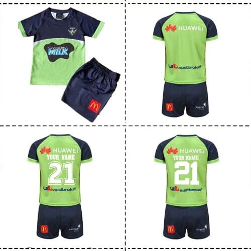 CANBERRA RAIDERS 2021 KIDS HOME RUGBY JERSEY 2021 KIDS HOME JERSEY size:16----26