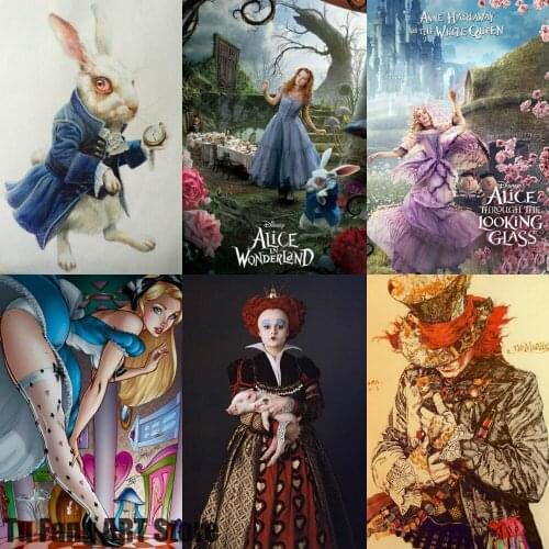 Disney "Alice" Red Queen Canvas Painting Wall Art Posters and Prints Nordic Room Decor Pictures Living Kids Home Decoration