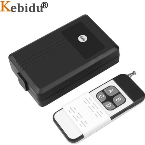 KEBIDU AC 85V-250V 4CH Wireless Relay Remote Control Switch Receiver Transmitter With 433Mhz Remote Controller