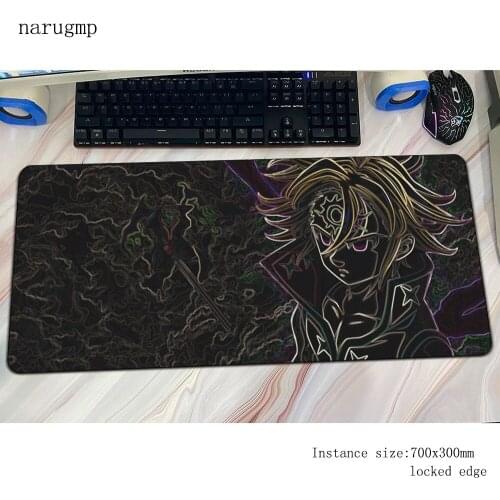 Nanatsu no taizai mats 900x400x3mm home gaming mouse pad big keyboard mousepad Popular notebook gamer accessories padmouse mat