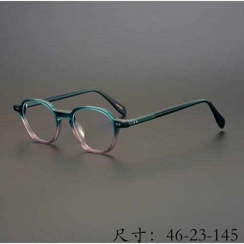 New coming Vintage Acetate irregular eyeglass frame 9543 hand made in Japan women and men unique style high completed quality