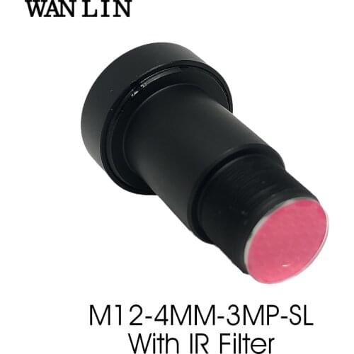 Starlight Lens with IR Filter 3MP HD 4mm for CCTV IP Cameras M12 F1.2 Aperture 1/2.5" for SONY IMX290/IMX291 Ultra Low Light