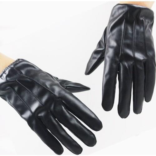 Fashion Touch Screen Gloves Men/Women Driving Motorcycle PU Leather Gloves Outdoor Riding Warm Windproof Non-slip Mittens L57