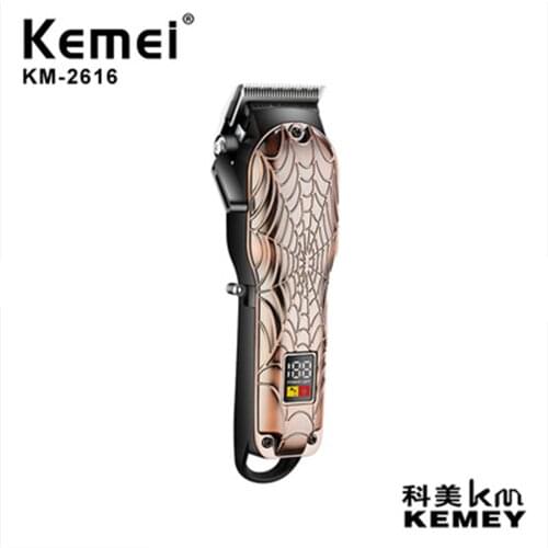 KM-2616 Kemei Adjustable Hair Clipper Beard Trimmer Electric Shaving Razor Barber Cutting Haircut Machine LED Display Original