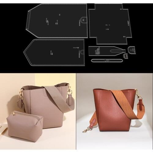 Acrylic Version Type Drawings Leather Art Paper Pattern Template Sewing Pattern Diy Handcraft Leather Handbag