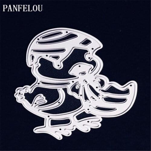PANFELOU Metal craft Cute duck paper die cutting dies for Scrapbooking/DIY Easter wedding Halloween cards