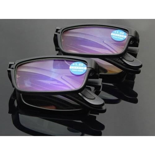Folding Blue Light Blocking Reading Glasses Anti Blue Rays Computer Glasses Men Women Black TR90 Folder Gaming Eyeglasses L3