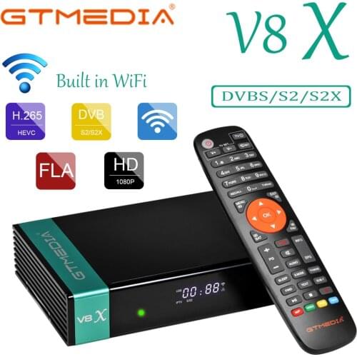 GTMEDIA V8X Satellite Receiver Galaxy H.265 HEVC Sat Decoder Supports CA Card Global Universal Explosion Network Upgrade TV Box