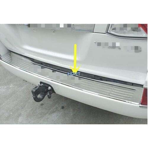 For Land Cruiser 2008 2009 2010 2011 2012 2013 2016 Rear Bumper Protector Tail Trunk Guard door Sill Plate Scuff Trim Cover