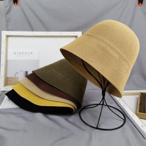 Women spring summer bucket hat female net red style Bonnet hat peaked cap Panama hat bonnet Fishing hat chapeu bucket