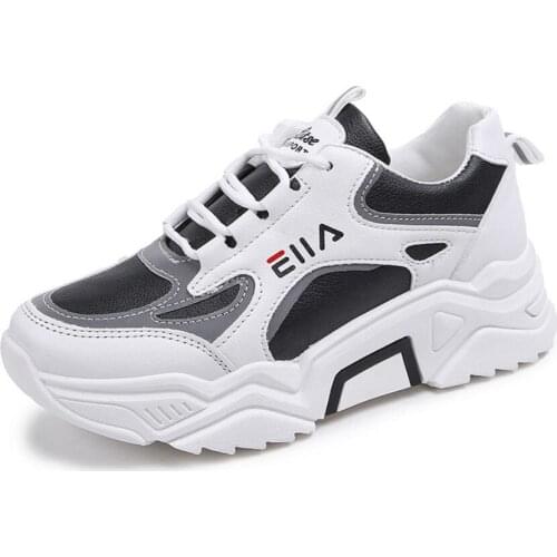 2021 Fashion Leather Winter Women Snow Boots Chunky White Sneakers Ladies Shoes Zapatos De Mujer Platform Women Casual Shoes