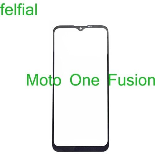 10Pcs/Lot For Motorola Moto One Fusion Front Outer Glass Lens One Fusion XT2073 Touch Screen LCD Panel Glass With OCA Glue