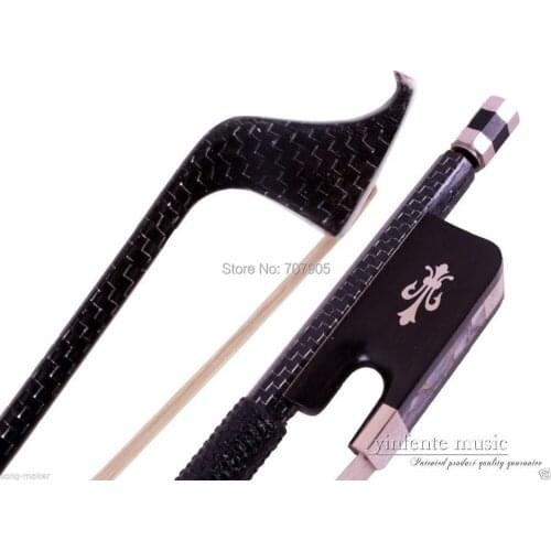 4/4 Cello Bow Carbon fiber Round Stick Ebony fro g High Quality New #DT-044