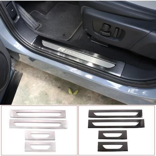 4Pcs Stainless Steel Door Sill Scuff Plate Trim Thresholds Protection Sticker For Range Rover Range Rover Evoque 2020Car Styling