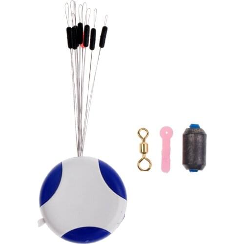 4 in 1 Fishing Tackle Tools - Fishing Space Beans Fishing Sheet Lead Float Seat and Swivels 5 Size Available