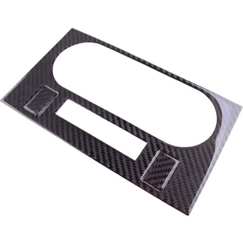 1Set Car Carbon Fiber Front Air Conditioning Panel Trims Covers Fit for Dodge Challenger 2014 2013 2012 2011 2010 2009 2008