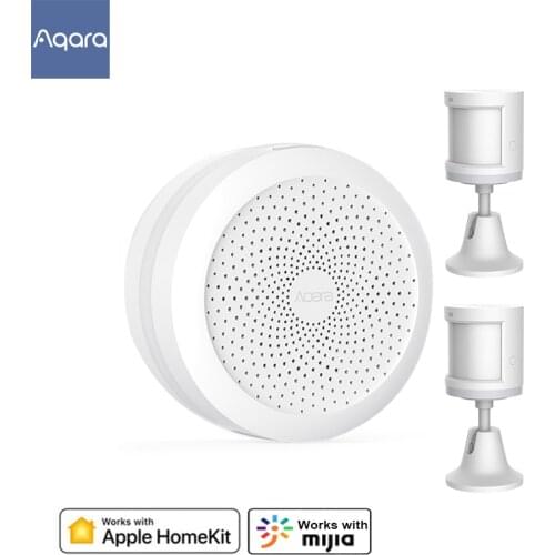 Original Aqara Hub Gateway Human Motion Sensor Zigbee Wireless Connection Smart Security Kit Work for Apple HomeKit Mi Home App