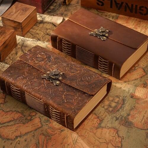 Handmade Sketchbook Retro Leather Notebook Personal Diary Creative Tourism Commemoration Graduation Student Teacher Diary Gift