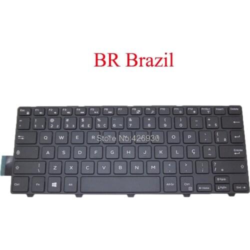 BR Keyboard For DELL For Inspiron 14 5447 3441 3442 5442 5445 5451 5452 5455 5457 5458 5459 Brazil 490.00H07.0L01 SG-63510-XUA