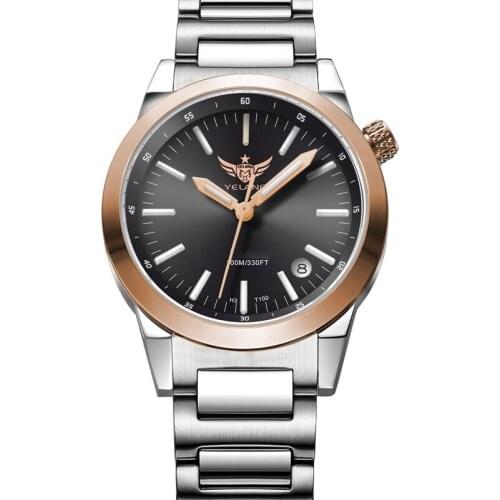 Yelang Ladies Tritium Watch Women Quartz Watches T100 Luminous Luxury 10Bar Water Resistant Wristwatch Sapphire Steel Strap