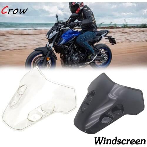 For Yamaha MT07 MT-07 MT 07 2021 New Motorcycle Accessories Windscreen Windshield Deflectors Wind Shield Screen Protector Parts
