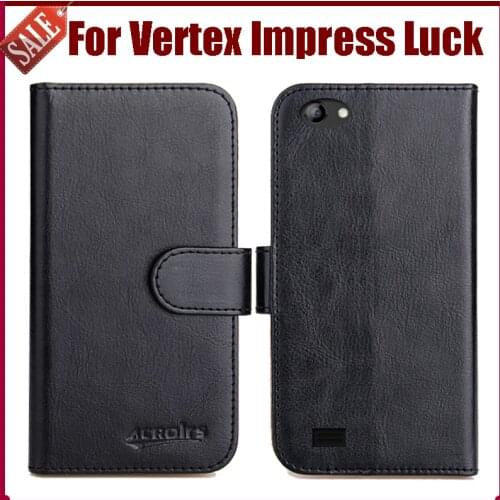 Hot Sale! Vertex Impress Luck Case New Arrival 6 Colors High Quality Flip Leather Protective Cover Case Phone Bag