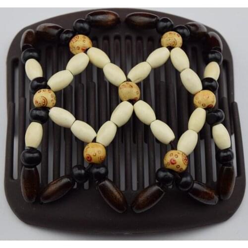 Flower beads comb 100 pcs/lot professional work lady hair accessory Easy to Use