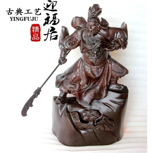 Guan Gong stepped red wood crafts boutique Wenwan ebony wood wooden Home Furnishing jewelry ornaments hand pieces