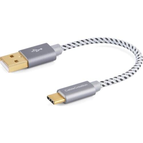 USB C to USB A Cable, Braided Type C Cord Compatible Nexus 5X /6P, MacBook 12 inches, Yoga 900 & More, [56K Ohm Resistance]