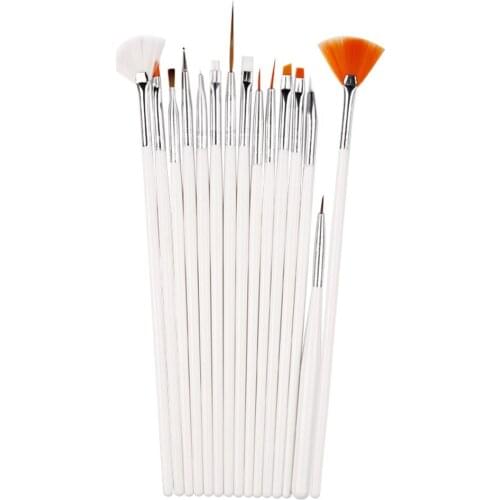 Professional Nail Art Brush For Natural False And 3D Beauty Nail Brush 15Pcs/set Nail Art Polish Painting Draw Pen Brush