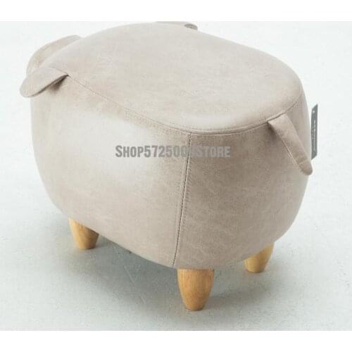 Creative Piggy Shoes Changing Stool Shoes Wearing Stool Household Storage Stool Shoes Testing Stool Footstool Storage Stool Sofa