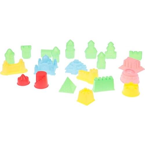 Hot Castle Model Play Sand Outdoor Toys for ChildrenSummer Seaside Beach toys Baby Soft Rubber Dune Sand Mold Tools Sets